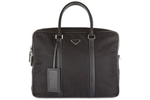 Briefcase Attaché Case Laptop Pc Bag Nylon Black