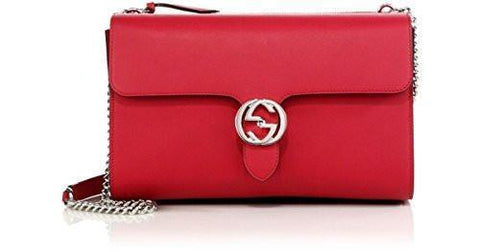 Petunia Pink Chain Shoulder Bag Silver Hardware