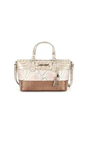 Mini Asher Tritexture Tote In Pink Madera