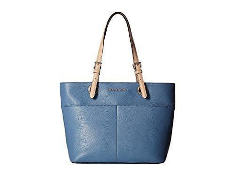 Bedford Top Zip Pocket Tote Denim