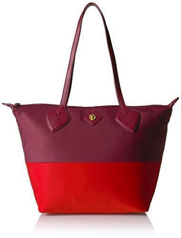 Martha Zip Tote Merlotfire Red