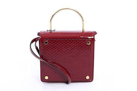 Bag In Red Varnished Effect Size: