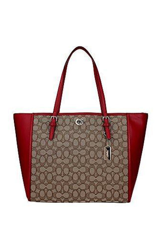 Turnlock Tote Red Currant Handbag