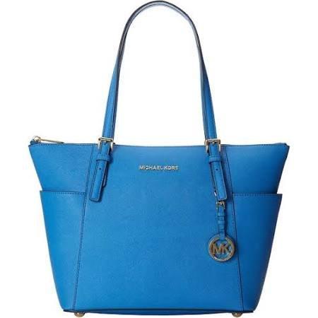 Jet Set Saffiano East West Top Zip Tote Heritage Blue