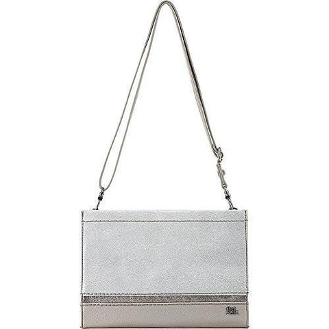 Iris Demi Clutch Silver Sparkle