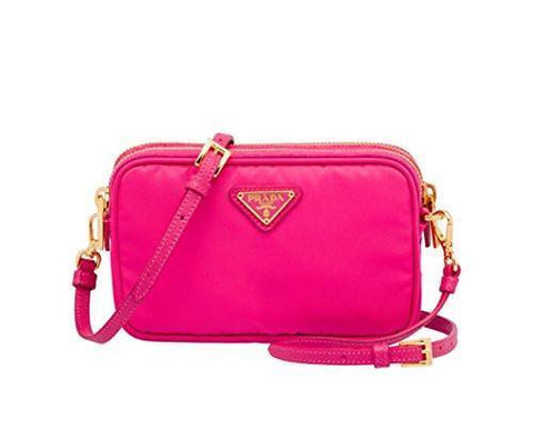Tessuto Nylon And Crossbody Bag Fuschia Hot Pink