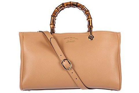 Handbag Shopping Bag Purse Bamboo Beige