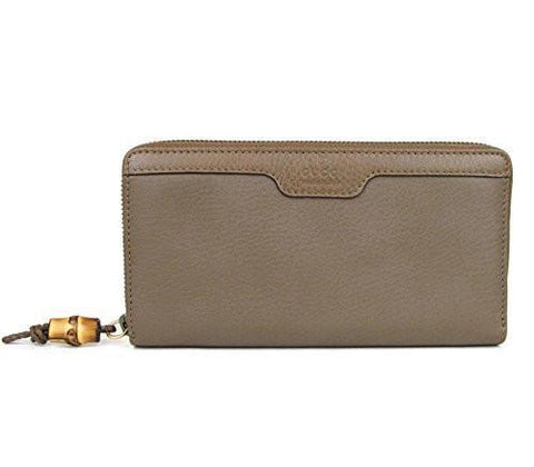 Wallet Around Zip Hip Bamboo Clutch Maple Brown