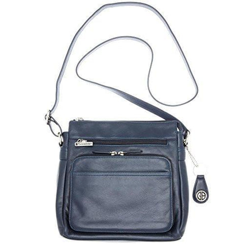 Organizational Shoulder Handbag Navy Small