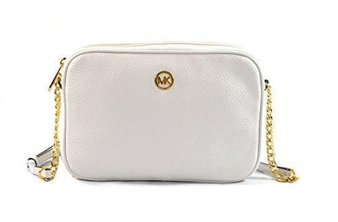 Fulton Large East West Crossbody Optic White