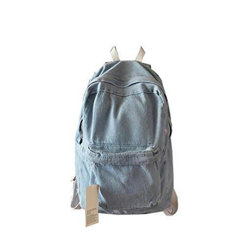 Gillberry   Denim Travel Bag School Bag Rucksack Casual Retro Bag Light Blue