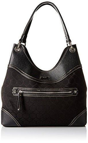 Jacquard Shoulder Bag Black