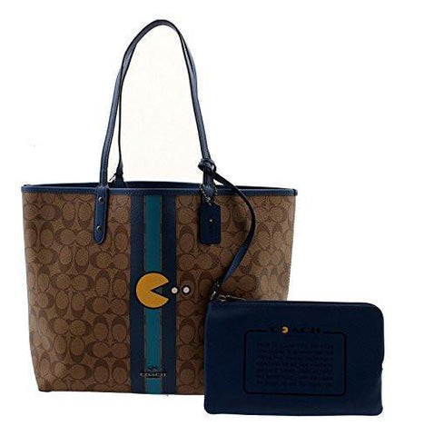 Pacman Reversible City Tote & Travel Pouch F57277 Qbds7