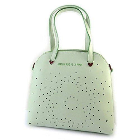 French Touch Bag green Water Perforated Hearts