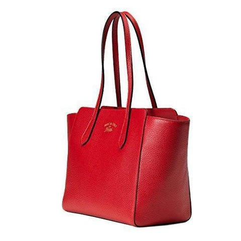 Swing Orange Red Shoulder Tote Handbag Small