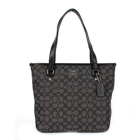Outline Zip Top Tote Shoulder Bag