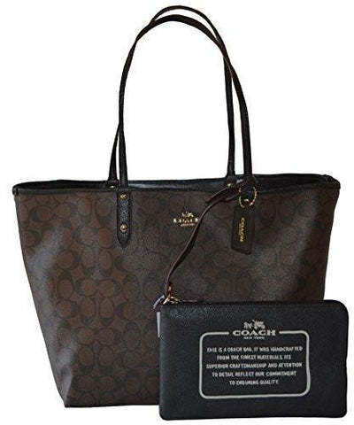 Reversible PVC City Large Tote Bag Handbag
