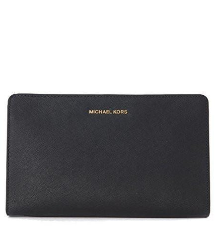 Jet Set Travel Large Crossbody Clutch Black