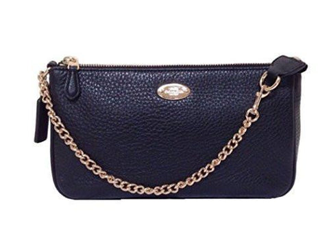 Pebbled Black Large Wristlet Clutch