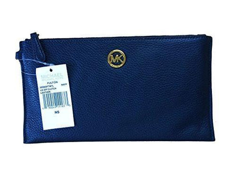 Fulton Large Top Zip Clutch And Wristlet Navy