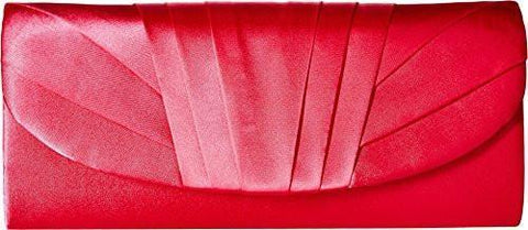 Satin Flap Raspberry Handbag