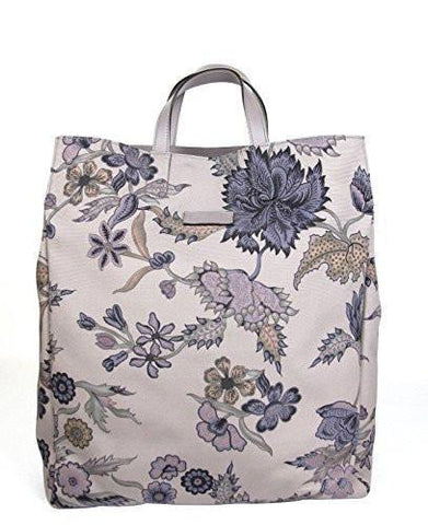 Floral Fabric Top Handle Tote Bag