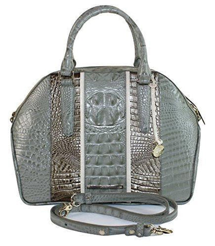 Hudson Satchel Silver Sage Tarama Croco Emb