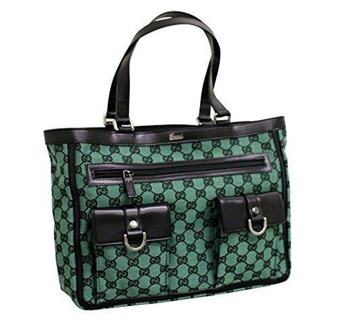 Green Canvas Abbey Tote Bag Handbag