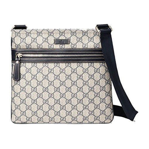 Supreme Canvas And Navy Blue Crossbody Messenger Bag