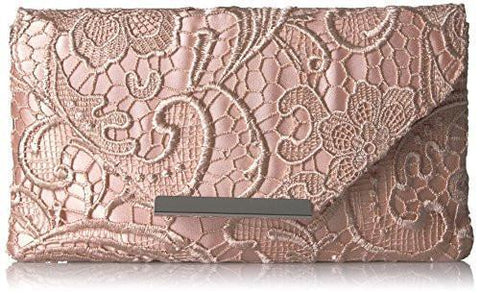 Riley Lace Envelope Clutch Blush