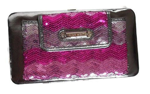 Pewter Instaglam Glitter Frame Clutch
