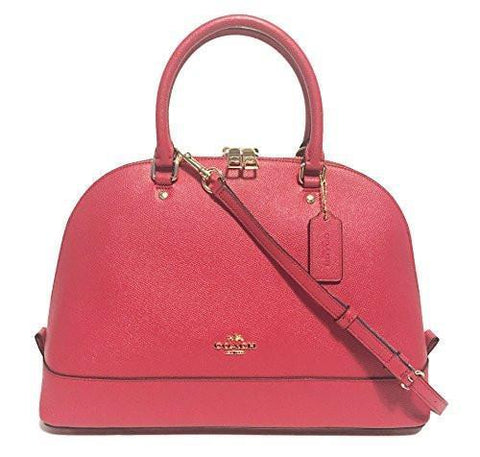 Cross Grain Sierra Satchel Crossbody Bag Purse Handbag Bright Pink