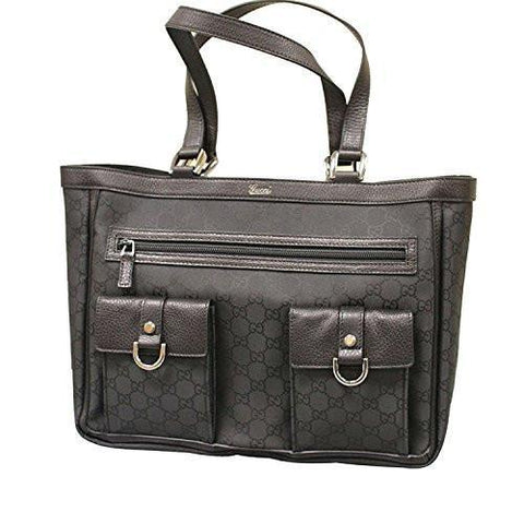 Abbey Tote Handbag Purse Black Nylon Bag
