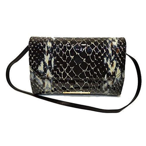 Carina Black Carlisle Python Crossbody Clutch