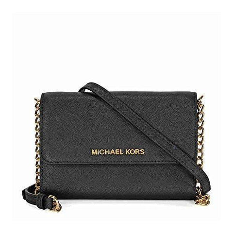 Jet Set Large Phone Cross Body Bag Black