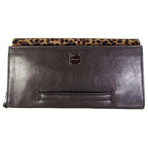 Arch Place Clutch Nat Leopard Black