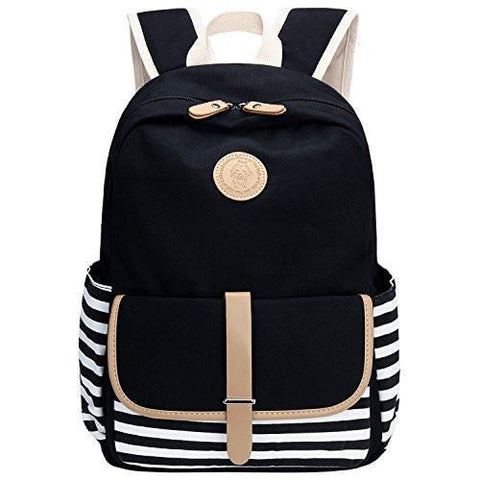 Lightweight Canvas Laptop Bag Shoulder Daypack School Causal Handbag
