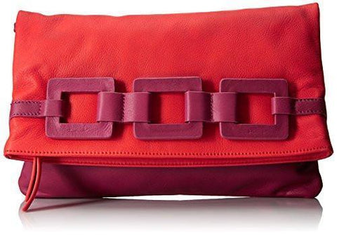 Tiki Twist Colorblock Clutch Cranberry Multi