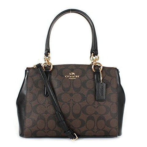 PVC Mini Christie Carryall Satchel Brownblack