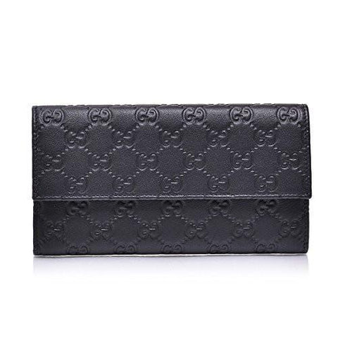 Black Continental Wallet Clutch