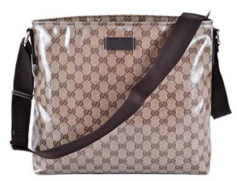 Crystal Coated Canvas Messenger Bag