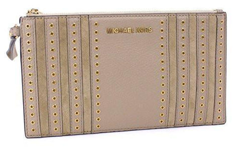 Mini Grommets Large Zip Clutch Wristlet Shell
