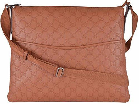 Large Saffron Tan Crossbody Messenger Bag