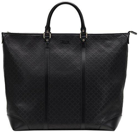 Black Diamante Top Handle Large Tote Bag