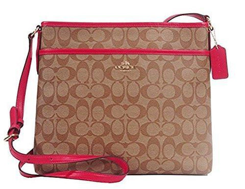 File Crossbody Shoulder Bag Khakibright Pink