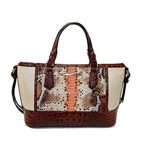 Mini Asher Melon Fisher Python Emb Crossbody