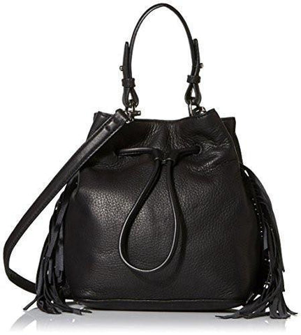 York Prince St Fringe Bucket Bag Black