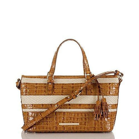 Mini Asher Tote Wiskey Raffia