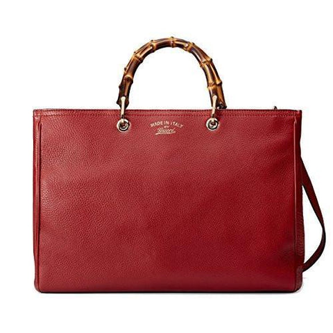 Bamboo Shopper Brown Tote With Removable Shoulder Strap