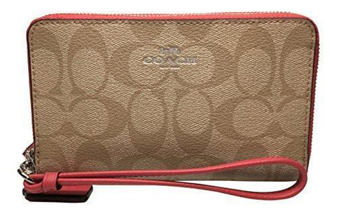 Double Zip Phone Wallet Wristlet Clutch